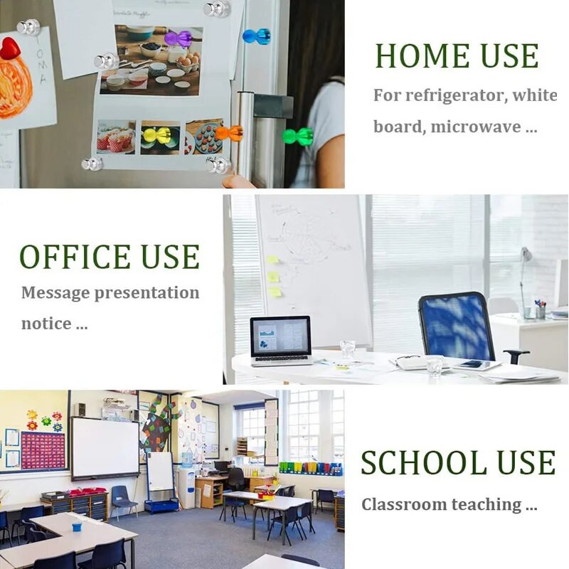 Magnetinis smeigtukas Biuro segtukas Tvirtas neodimio magnetinis kūgio magnetas supermagnetas šaldytuvo lipdukas Magnetinis smeigtukas