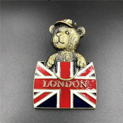 Fém 3d hűtőmágnesek hűtőszekrény ragasztott amerikai sas Jeruzsálem Izrael London busz new york Párizs Emléktárgyak lakberendezés