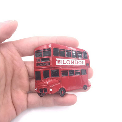 Fém 3d hűtőmágnesek hűtőszekrény ragasztott amerikai sas Jeruzsálem Izrael London busz new york Párizs Emléktárgyak lakberendezés