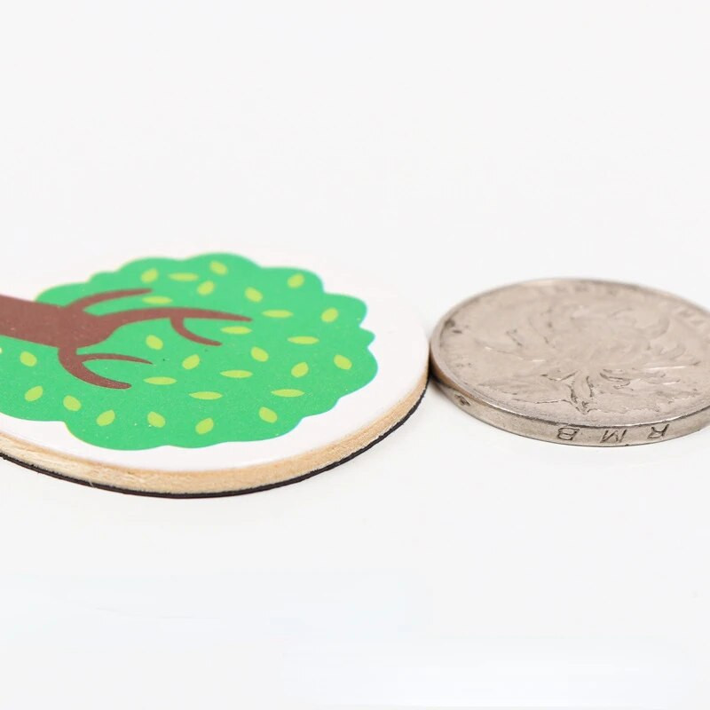 12 бр. цветен магнит за хладилник, креативни анимационни стикери, играчки, креативни анимационни океански животни, дървени магнитни стикери за домашен декор