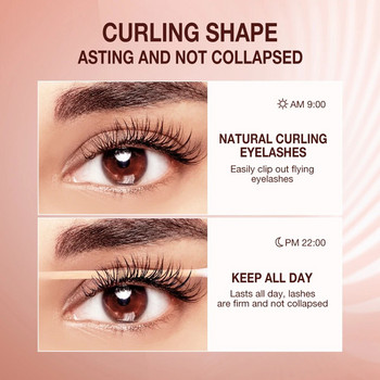 O.TWO.O Eyelash Curl Comb Eyelashes Пасва на всички форми на очите Lash Lift Curling Clip Дълготраен естествен грим за очи Козметика Инструменти