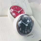 Zuhany Fogásgátló Vízálló Mini Kis Asztal Dekoráció Konyha Nappali Fürdőszoba Falióra WC Kerek Kvarc Szívó 7cm