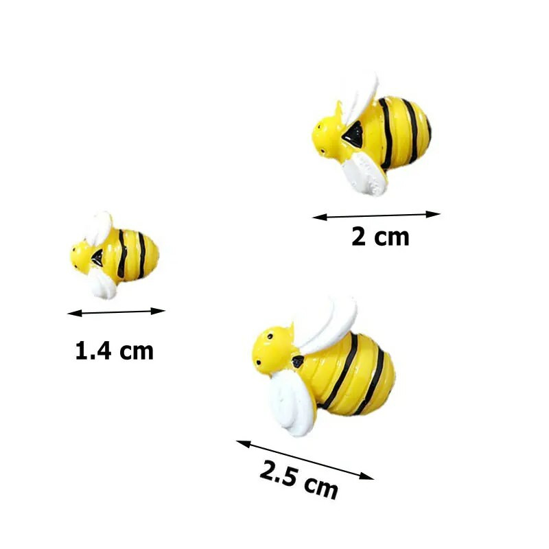 3-6-9бр. 3 размера Креативно животно Жълта пчелна смола Магнити за хладилник Аксесоари за домашен декор Сладък магнитен стикер за хладилник