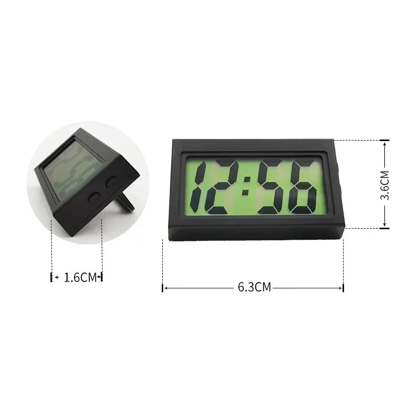 1 PCS Creative Mini Clock Can Carry Simple Students Children Тих настолен часовник Електронен автомобилен часовник Домакински