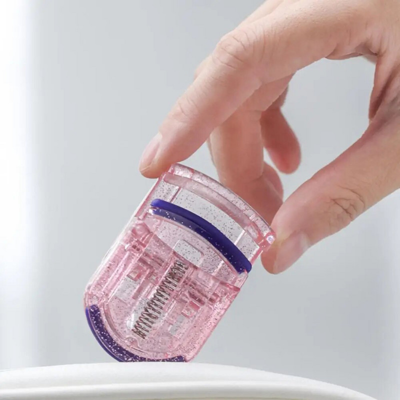 1/2PCS Извивачка за мигли Извиване на долни мигли Пластмасова извивачка за мигли Мини сладка котешка лапа Малка преносима щипка за мигли на едро