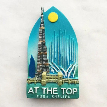 Τουριστικά αναμνηστικά του Ντουμπάι Μαγνήτες Ψυγείου Khalifa Tower Σαουδική Αραβία Ψυγείο Αναμνηστικά αυτοκόλλητα μαγνήτης Διακόσμηση σπιτιού