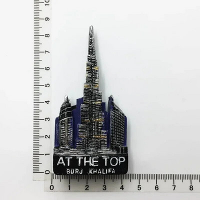 Dubai turisztikai ajándéktárgyak Hűtőmágnesek Khalifa Tower Szaúd-Arábia Hűtőszekrény Emlékmágneses matricák Otthoni dekoráció