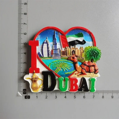 Dubai turisztikai ajándéktárgyak Hűtőmágnesek Khalifa Tower Szaúd-Arábia Hűtőszekrény Emlékmágneses matricák Otthoni dekoráció