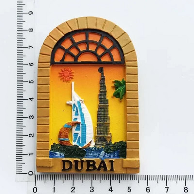 Dubai turisztikai ajándéktárgyak Hűtőmágnesek Khalifa Tower Szaúd-Arábia Hűtőszekrény Emlékmágneses matricák Otthoni dekoráció