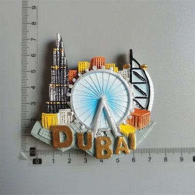 Dubai turisztikai ajándéktárgyak Hűtőmágnesek Khalifa Tower Szaúd-Arábia Hűtőszekrény Emlékmágneses matricák Otthoni dekoráció