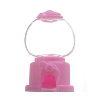 Mini Candy Gumball Dispenser 1Pcs Παιδικό πλαστικό μηχάνημα αυτόματης πώλησης Κουτί εξοικονόμησης νομισμάτων DIY Desktop Money Bank Δώρο για παιδιά
