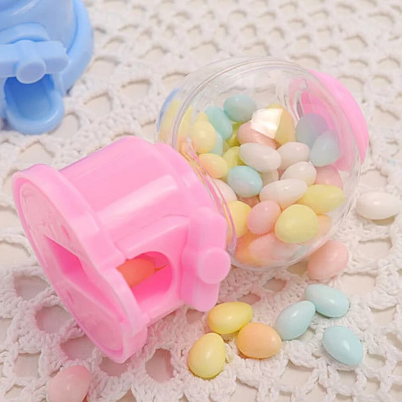 Мини диспенсер за бонбони Gumball 1 бр. Детска пластмасова вендинг машина Кутия за спестяване на пари за монети Направи си сам Настолна банка с пари Подарък за деца