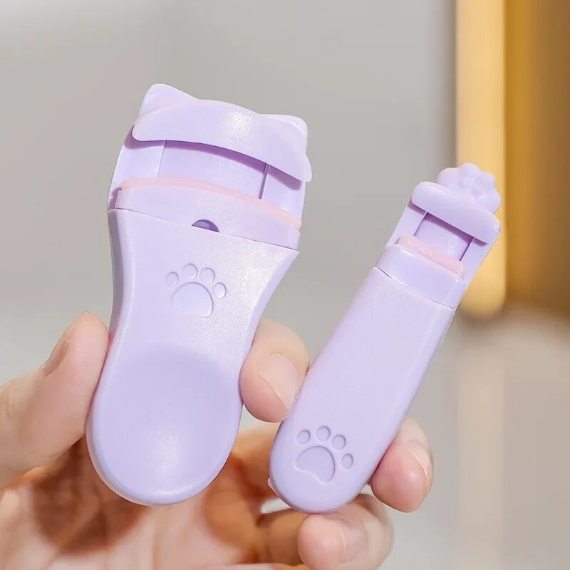 Извивачка за мигли с форма на сладка котешка лапа Широкоъгълен апликатор за частични мигли Сегментиран апликатор за извиване на мигли Мини пинсети за мигли