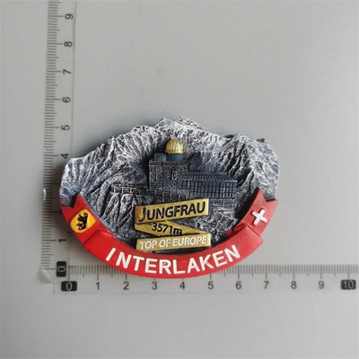 Hűtőmágnesek Svájc Sí Tájkép Kakukkóra Zermatt Diemtigtal BergeLake Luzern Jungfraujoc Residence Svájci tejelő szarvasmarha