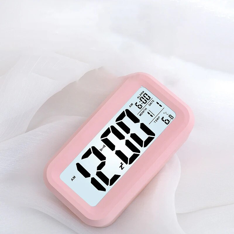 Простота Малък цифров часовник Настолен термометър Календар Дата Дом Къща Бюро Безшумен дисплей Час Часовник Работи с батерия