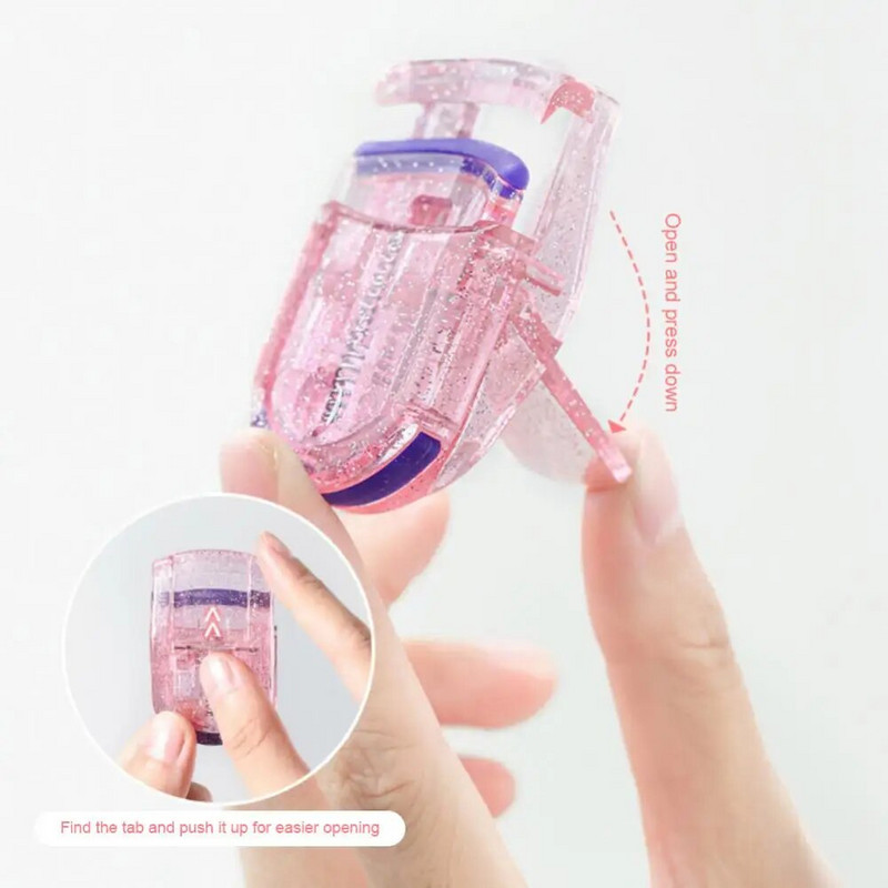 Извивачка за мигли Извиване на долни мигли Пластмасова извивачка за мигли Мини сладка котешка лапа Малка преносима щипка за мигли Инструменти за мигли на едро