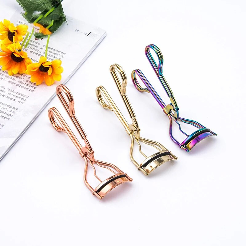 Private Label Преносима цветна извивачка за мигли Пинсета Извиване на мигли Щипка Козметичен инструмент за красота Грим