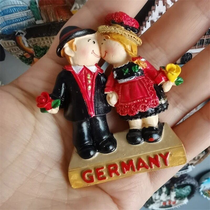 Германия Магнити Берлин Мюнхен Хамбург Щутгарт Франкфурт Кьолнер Бремен Шварцвалд Октоберфест Магнити за хладилник Стикер