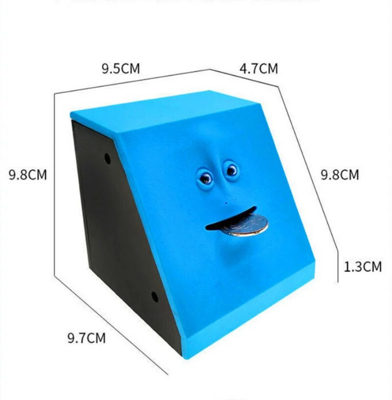 Face Money Eating Box Toy Piggy Casin Coins Box Money Coin Saving Bank за деца Подарък Детски подарък Drop Shipping
