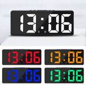 LED digitális elektronikus óra háttérvilágítás nagyszámú ébresztőóra hőmérséklet naptár éjjeliszekrény éjjeli lámpa otthoni dekoráció