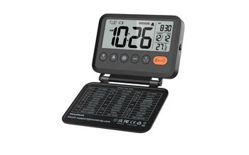 Μίνι φορητό ψηφιακό ξυπνητήρι ταξιδιού με οπίσθιο φωτισμό LCD Ημερολόγιο θερμοκρασίας 12/24 ωρών Ρολόι καθρέφτης μακιγιάζ Επιτραπέζιο ρολόι κρεβατοκάμαρας