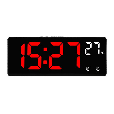 Kreatív ébresztőóra LED digitális elektronikus óra háttérvilágítás éjszakai fény nagyszámú óra hőmérséklet naptár Otthoni dekorációk