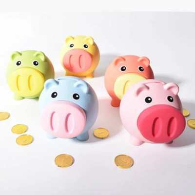 Small Piggy Bank Κινούμενα σχέδια Κουτιά αποθήκευσης χρημάτων Squeaky Kids Toys Διακόσμηση σπιτιού Κουμπί εξοικονόμησης χρημάτων Παιδιά Piggy Money Bank Δώρα για παιδιά