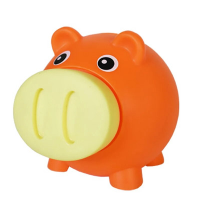 Small Piggy Bank Κινούμενα σχέδια Κουτιά αποθήκευσης χρημάτων Squeaky Kids Toys Διακόσμηση σπιτιού Κουμπί εξοικονόμησης χρημάτων Παιδιά Piggy Money Bank Δώρα για παιδιά