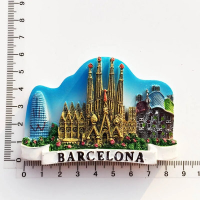 World Tourist hűtőmágnesek Windsor GRAN CANARIA Barcelona Görögország Izland Finnország Lengyelország Németország Svédország Gyanta mágneses matricák