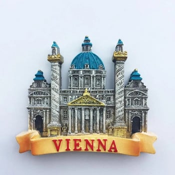 Αυστρία Βιέννη Μαγνήτης Ψυγείου Σάλτσμπουργκ Ίνσμπρουκ Τουρισμός Σουβενίρ Χειροτεχνία Μαγνητικά Αυτοκόλλητα Ψυγείου Δώρο Χειρός Διακόσμηση σπιτιού