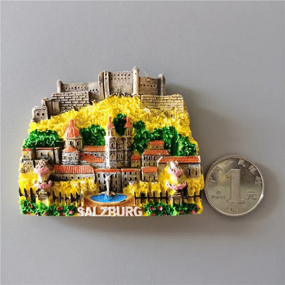 Ausztria Bécsi Hűtőmágnes Salzburg Innsbruck Turizmus Ajándéktárgyak Kézművesség Mágneses hűtőszekrény matricák Kézi ajándék Lakberendezés