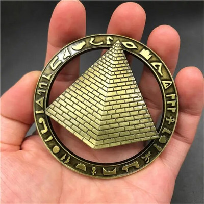 Fém hűtőmágnes 3D sztereó Egyesült Államok Egyiptom Ausztria Spanyolország Dubai Oroszország Sanghaj Makaó Mágneses Hűtőszekrény Matricák Emléktárgy ajándék