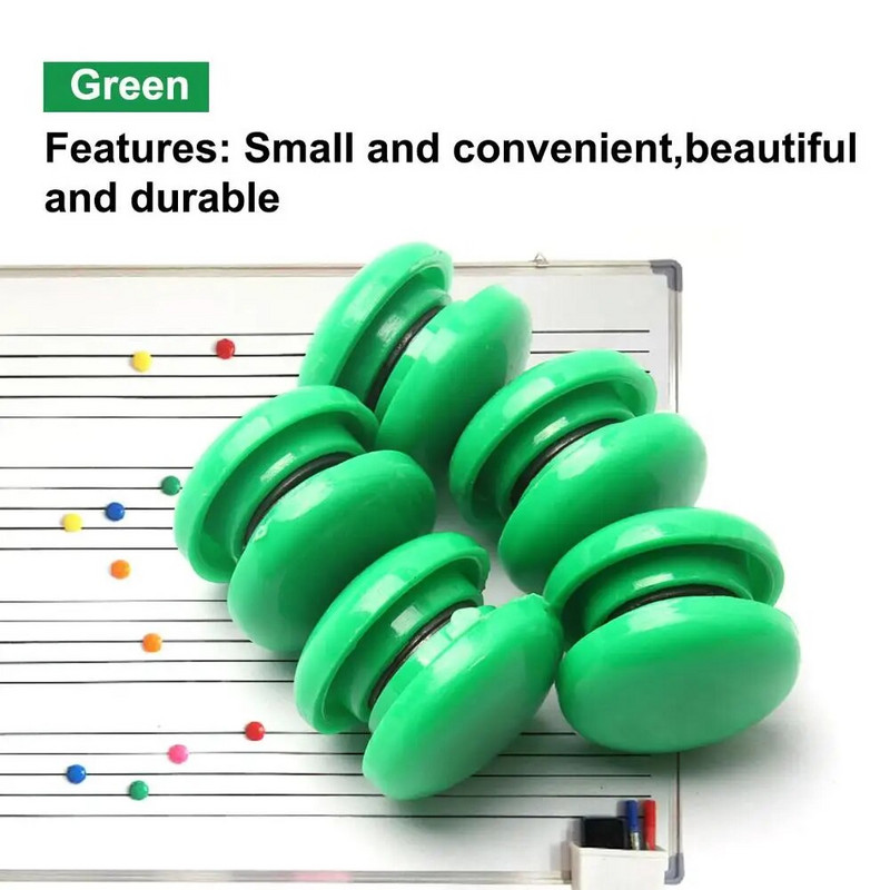 10 бр. Цветни магнити за хладилник Кръгъл стикер за офис магнит за хладилник за детски подаръци Календар Бяла дъска Декорация на дома