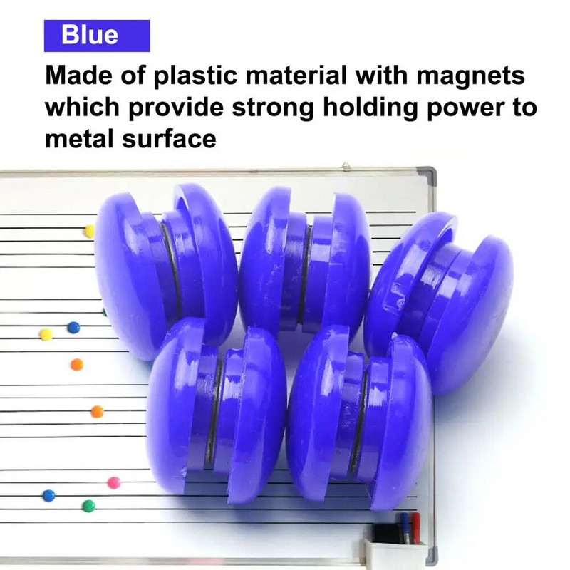 10 бр. Цветни магнити за хладилник Кръгъл стикер за офис магнит за хладилник за детски подаръци Календар Бяла дъска Декорация на дома