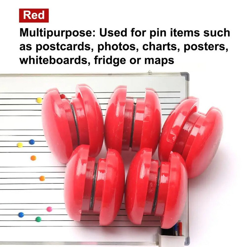 10 бр. Цветни магнити за хладилник Кръгъл стикер за офис магнит за хладилник за детски подаръци Календар Бяла дъска Декорация на дома