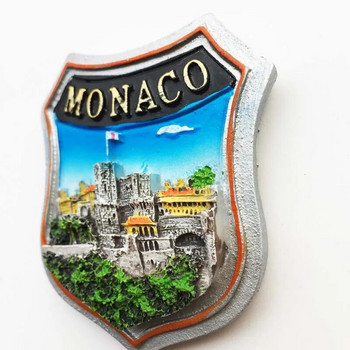 Курорт и културни сувенири на Монако Магнитни стикери за хладилник Креативен домашен декор Табла за съобщения Магнити Офис декор