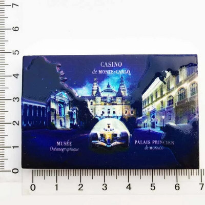 Monaco Resort and Culture Emléktárgyak Mágneses matricák hűtőgépekhez Kreatív lakberendezés Üzenőfal mágnesek Irodai dekoráció