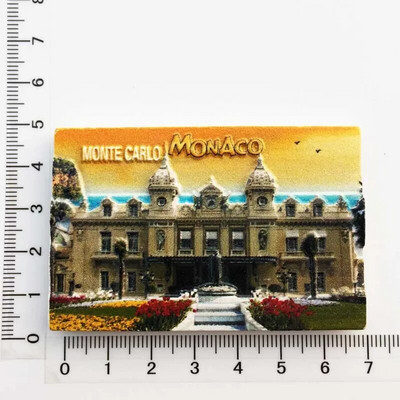 Monaco Resort and Culture Emléktárgyak Mágneses matricák hűtőgépekhez Kreatív lakberendezés Üzenőfal mágnesek Irodai dekoráció