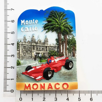 Monaco Resort and Culture Emléktárgyak Mágneses matricák hűtőgépekhez Kreatív lakberendezés Üzenőfal mágnesek Irodai dekoráció