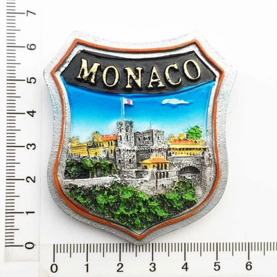 Monaco Resort and Culture Emléktárgyak Mágneses matricák hűtőgépekhez Kreatív lakberendezés Üzenőfal mágnesek Irodai dekoráció