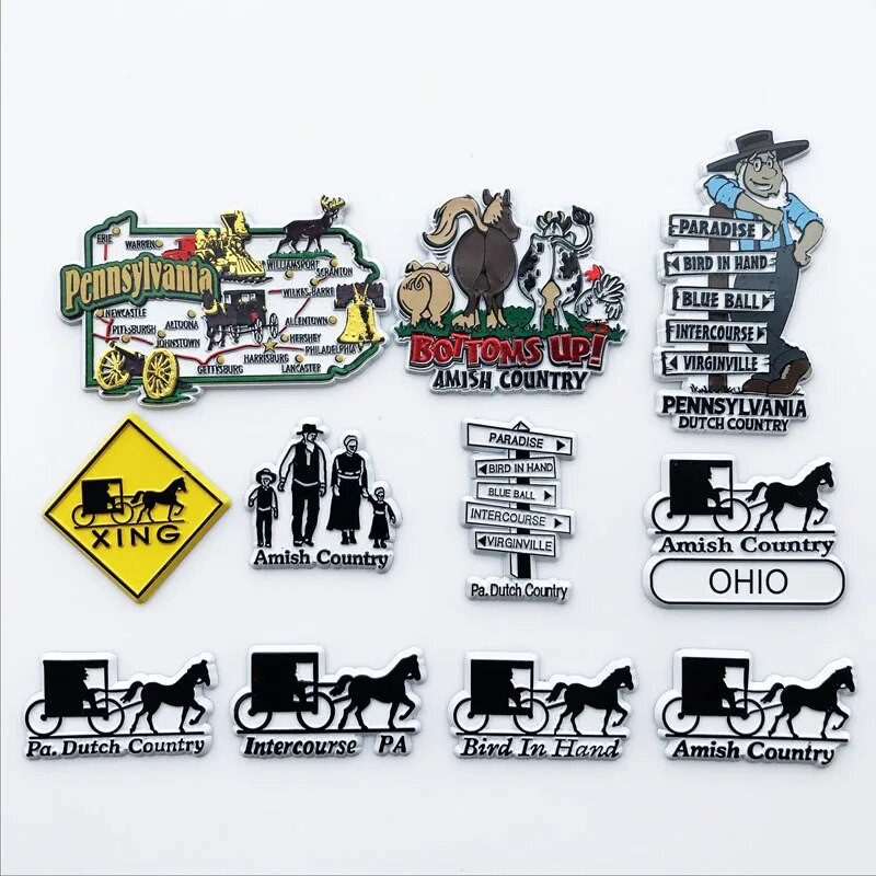 САЩ Нов материал Магнити за хладилник Вашингтон Калифорния Охайо Ню Мексико Уайоминг Мичиган Айова Карта за домашен декор Пъзел