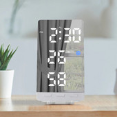 Digitális ébresztőóra Led óra hőmérséklet páratartalommal Irodai asztali órák, falióra, éjjeliszekrény USB töltővel