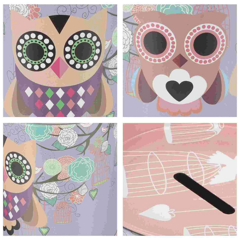 Касичка с бухал Малък буркан с пари с голям капацитет Банки за деца Анимационни метални детски монети