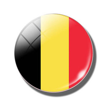 Флаг на Западна Европа Стъкло 30 мм Магнит за хладилник Белгия Холандия Франция Монако Ирландия Хладилник Магнитен стикер Декорация