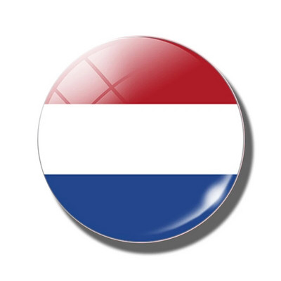 Δυτική Ευρώπη Flag Glass 30mm Ψυγείο Magnet Βέλγιο Ολλανδία Γαλλία Μονακό Ιρλανδία Ψυγείο Μαγνητικό αυτοκόλλητο Διακόσμηση