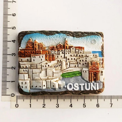 Ιταλία Μαγνήτες Ψυγείου Polignano Alberobello Ostuni TROPEA Vieste Puglia Peschici Τουριστικά σουβενίρ Μαγνητικά αυτοκόλλητα ψυγείου