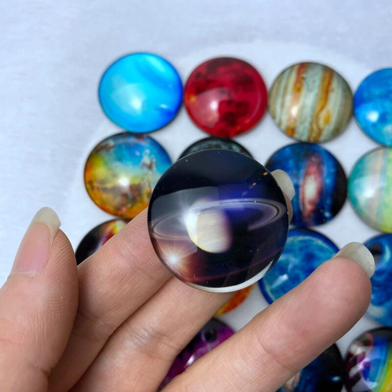 Слънчева система Светещ магнит Хладилник Планета Вселена Космос Магнити за хладилник Стикери Стъкло, светещо в тъмното Декорация на дома