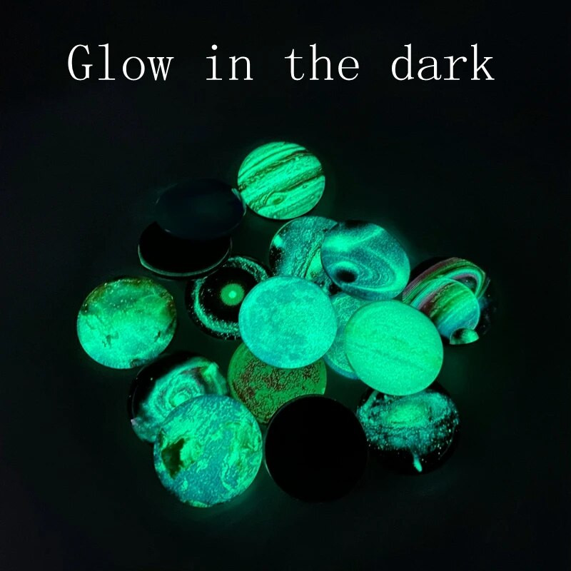 Слънчева система Светещ магнит Хладилник Планета Вселена Космос Магнити за хладилник Стикери Стъкло, светещо в тъмното Декорация на дома