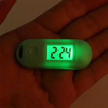 Μίνι φορητό ψηφιακό ηλεκτρονικό ρολόι Μαθητικό ρολόι μπρελόκ Ήσυχο δοκιμαστικό ρολόι τσέπης Πράσινο οπίσθιο φωτισμό LCD οθόνη Ψηφιακό ρολόι
