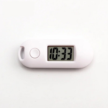 Μίνι φορητό ψηφιακό ηλεκτρονικό ρολόι Μαθητικό ρολόι μπρελόκ Ήσυχο δοκιμαστικό ρολόι τσέπης Πράσινο οπίσθιο φωτισμό LCD οθόνη Ψηφιακό ρολόι